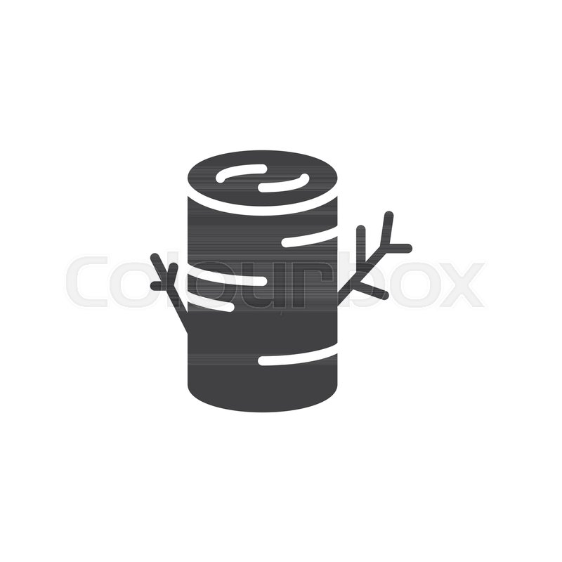 800x800 Tree Stump Vector Icon Filled Flat Stock Vector Colourbox