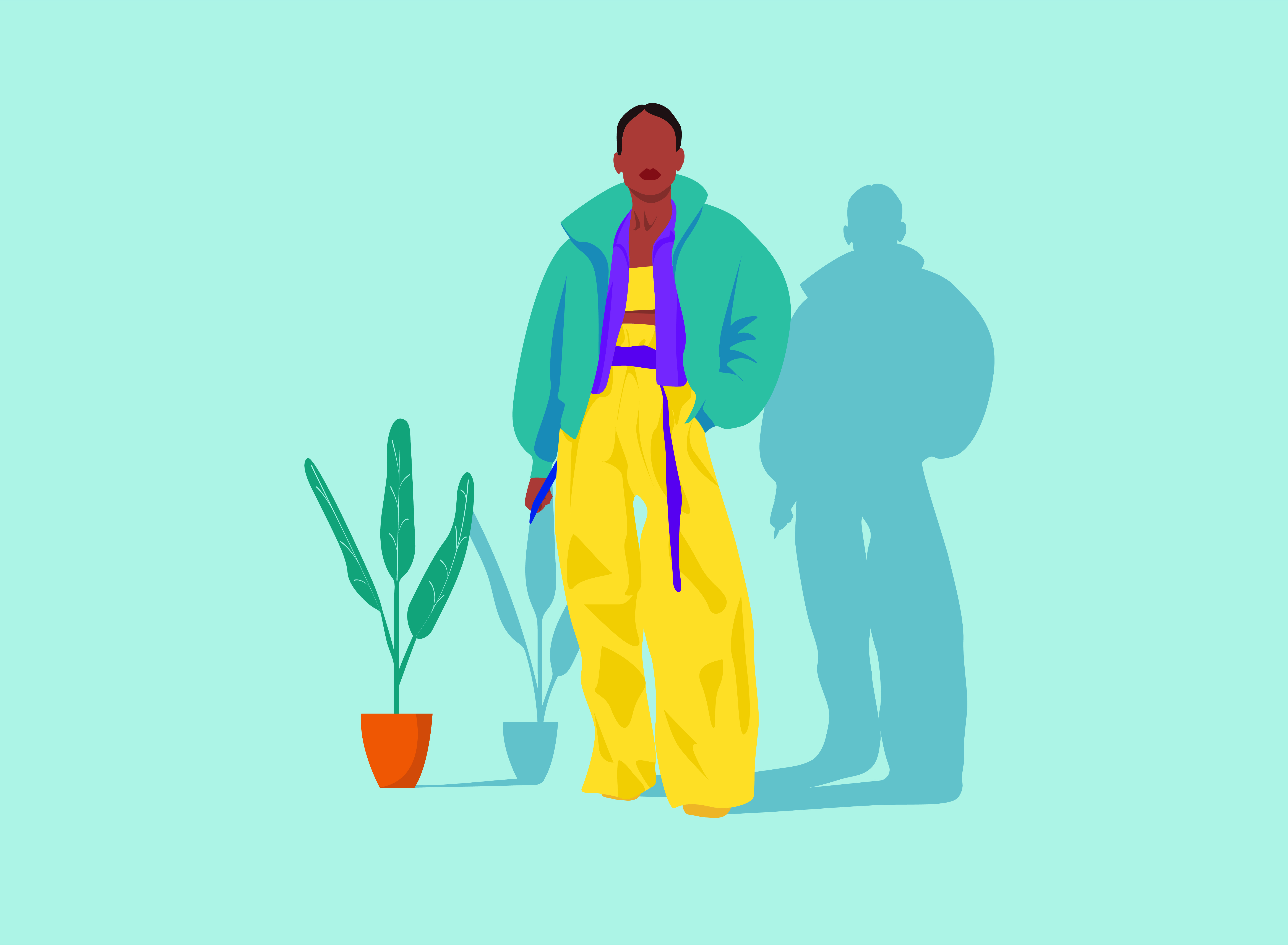 5946x4365 Girl Illustration With Unique Style