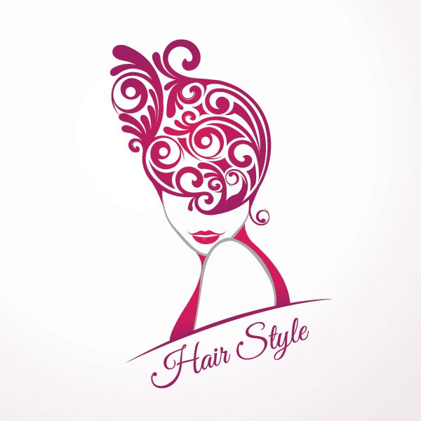 600x600 Hair Style Free Vector