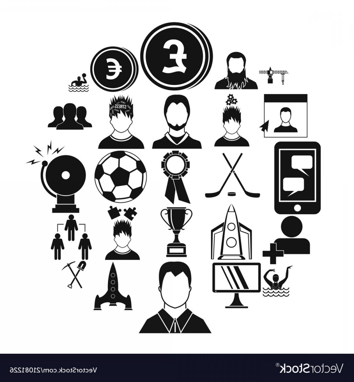 1200x1296 Leader Icons Set Simple Style Vector Soidergi