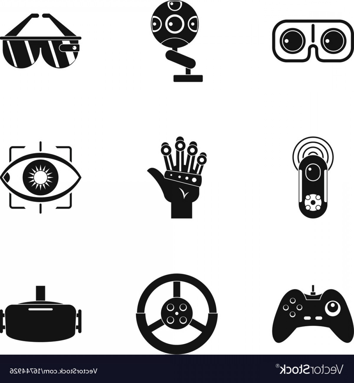 1200x1296 Vector Futuristic Icons Handandbeak