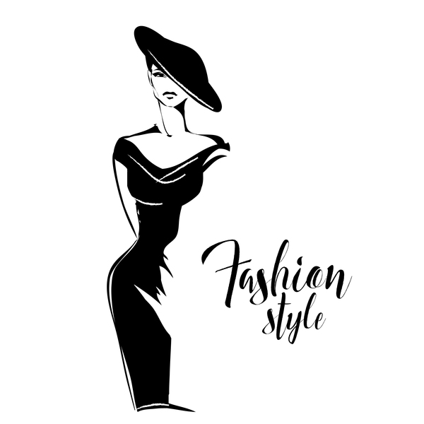 600x600 Woman Fashion Styles Illustration Vector Material Free Download