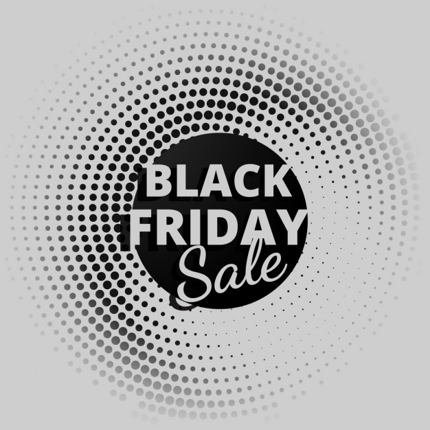 626x626 Black Friday Sale Background In Halftone Style Vector Free Download