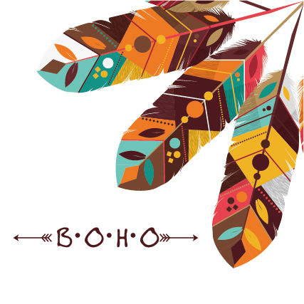 427x427 Boho Style Background Vector Illustration Free Download