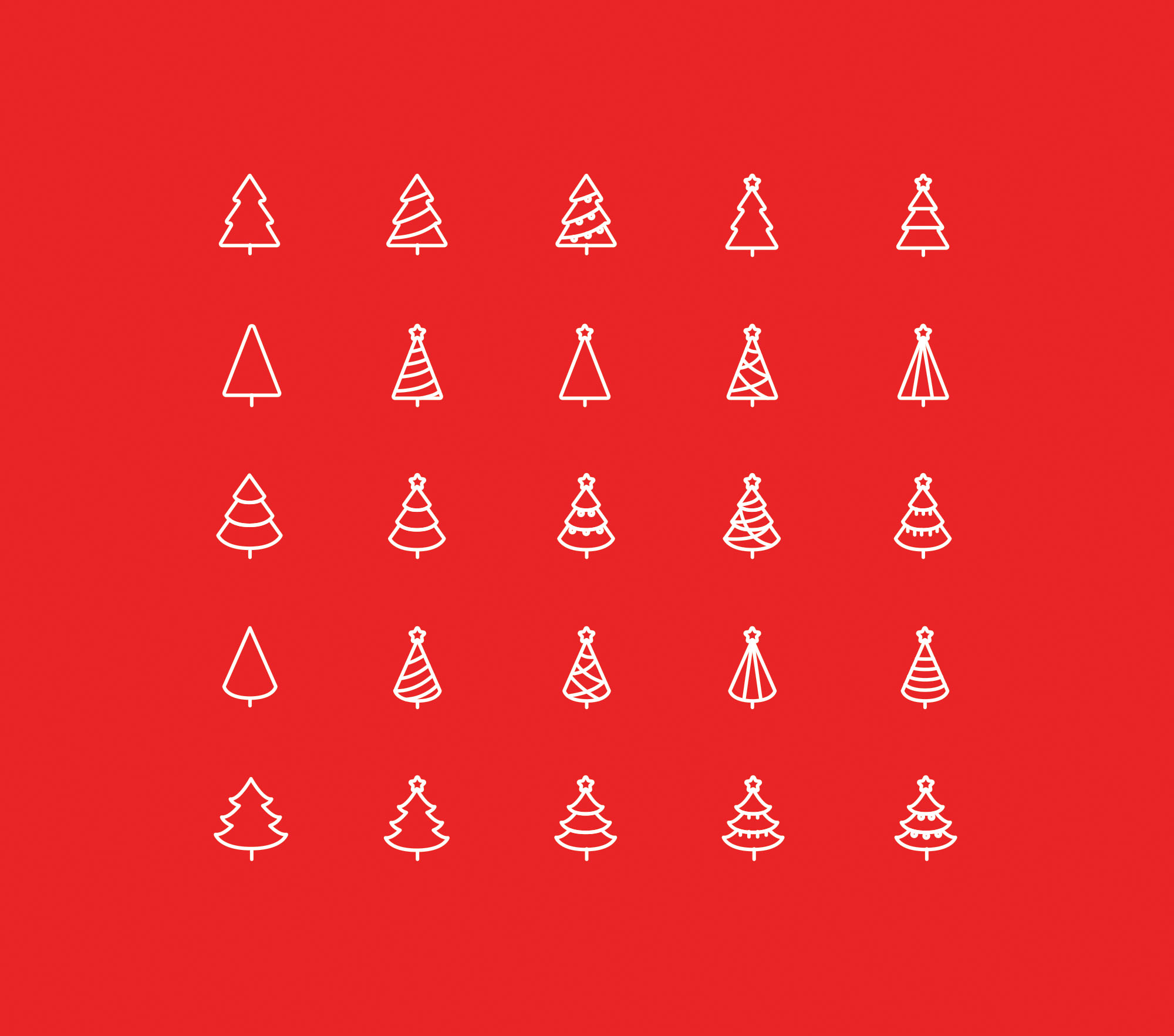 Line Stylized Tree Vector Minimal Icons 2000x1765 Line Stylized Tree Vector Minimal Icons