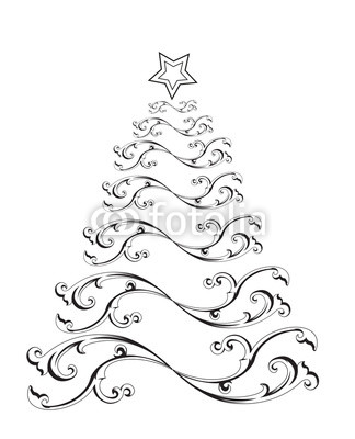 A Stylized Christmas Tree Vector, Albero Di Natale Stilizzato Ticket 324x400 A Stylized Christmas Tree Vector, Albero Di Natale Stilizzato Ticket
