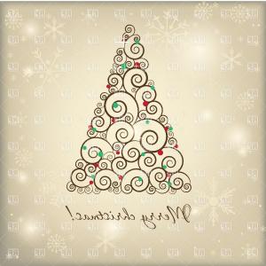 Stylized Christmas Tree Over Winter Background With Snowflakes 300x300 Stylized Christmas Tree Over Winter Background With Snowflakes