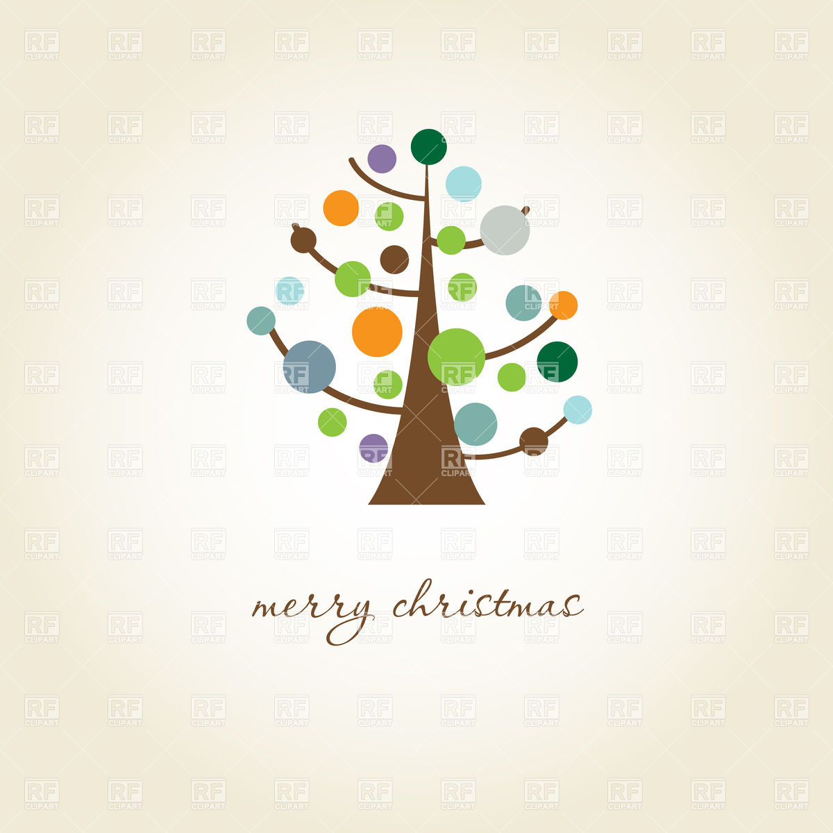 Cartoon Stylized Christmas Tree Vector Image Of Plants And Animals 1200x1200 Cartoon Stylized Christmas Tree Vector Image Of Plants And Animals