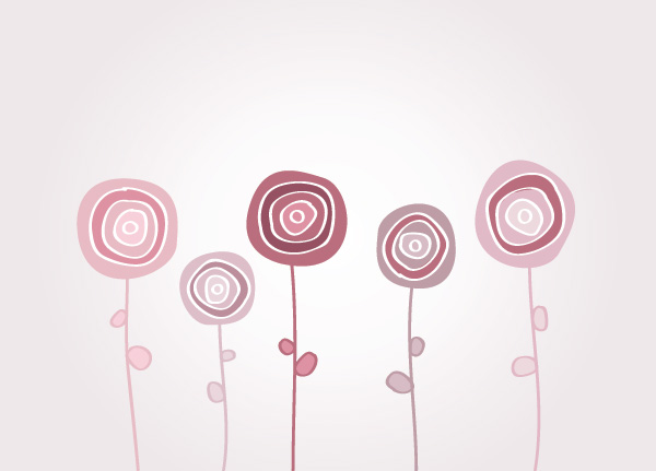 600x431 Playful Flowers Vector Free Graphic, Design Elements, Cliparts