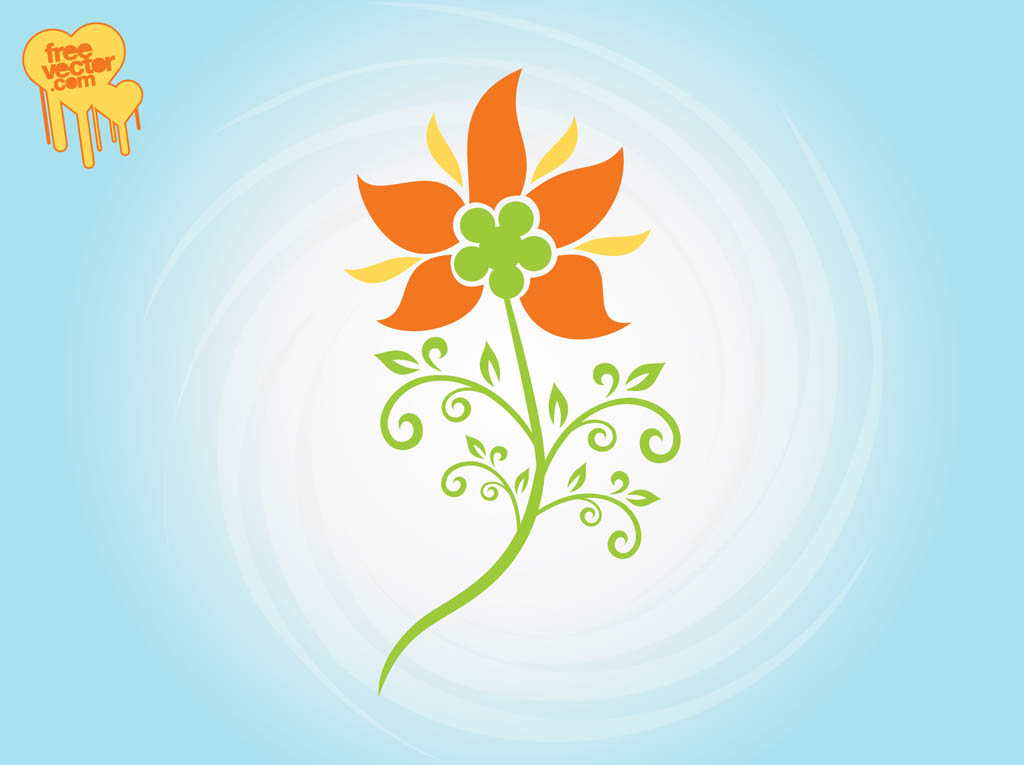 1024x765 Stylized Flower Graphics Vector Art Graphics