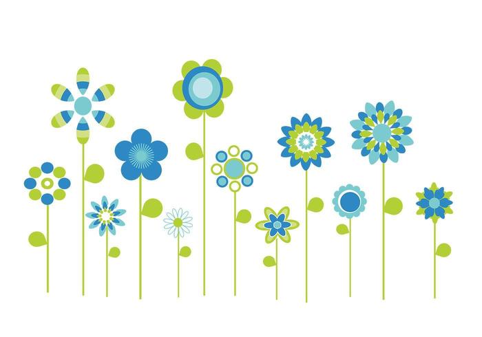 700x490 Stylized Flowers Vector Pack