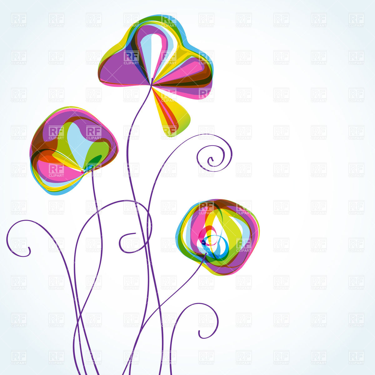1200x1200 Abstract Stylized Flowers Vector Image Of Plants And Animals