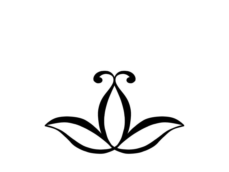 794x595 Stylized Flower Floral Design Black And White Flower Etsy