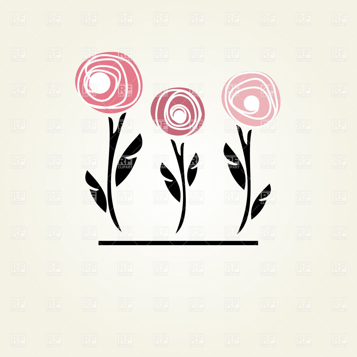 1200x1200 Stylized Flowers