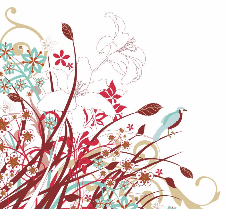 791x731 Wallpaper And Desktop For Pc Summer Flower Vector Graphic