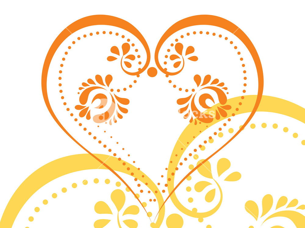 1000x750 Vector Stylized Tattoo Tribal Heart Royalty Free Stock Image