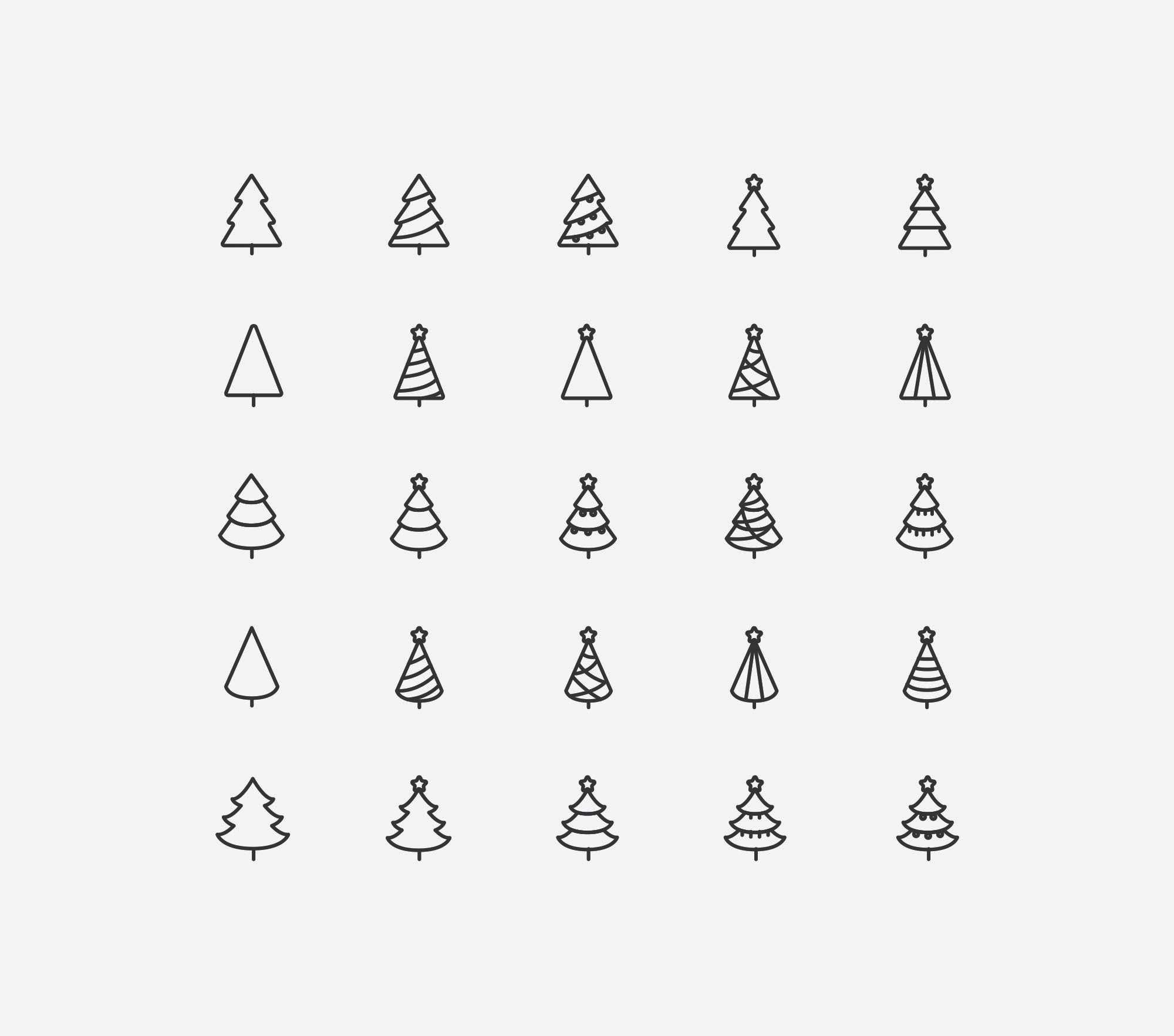 Stylized Tree Vector