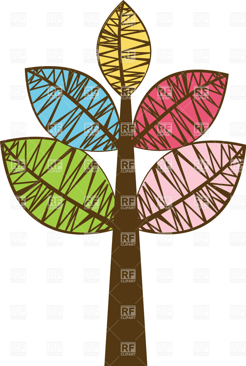 807x1200 Abstract Stylized Autumn Tree Vector Image Of Plants And Animals