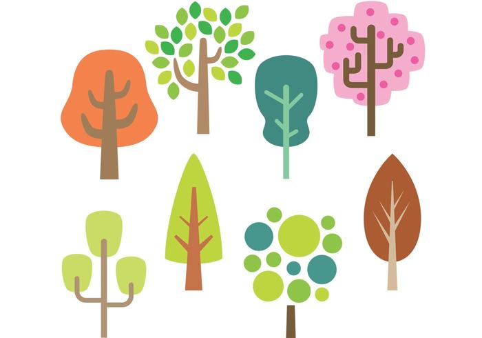700x490 Stylized Tree Vectors