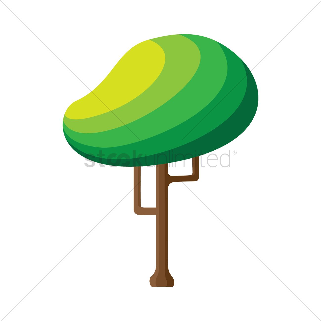 1300x1300 Stylized Tree Vector Image