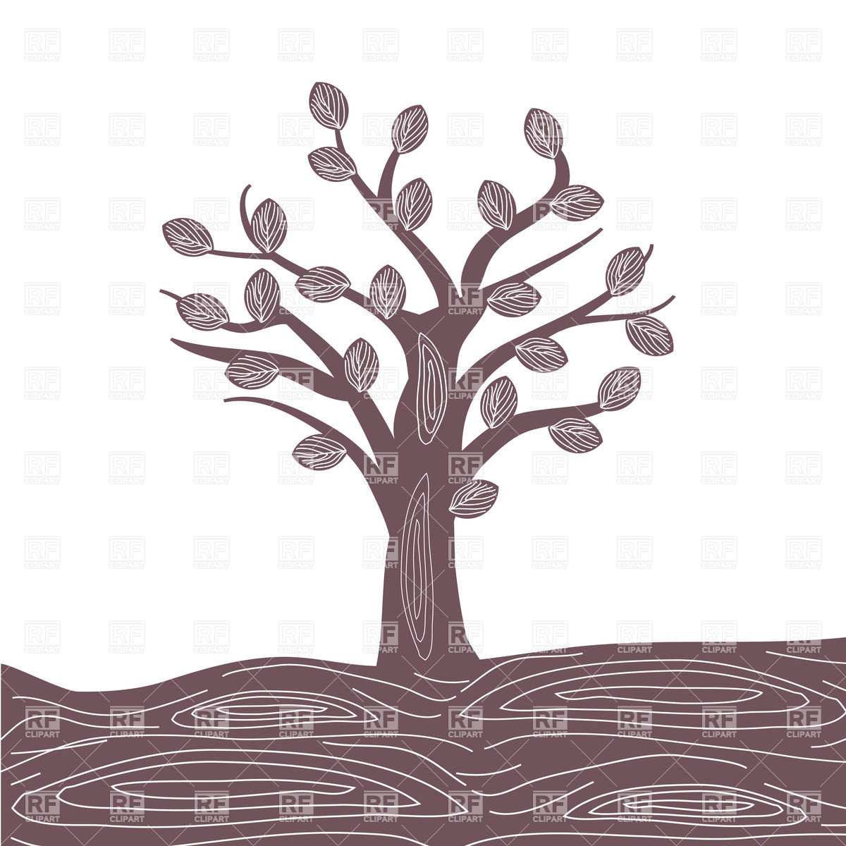 1200x1200 Stylized Tree Vector Image Of Plants And Animals Mcherevan