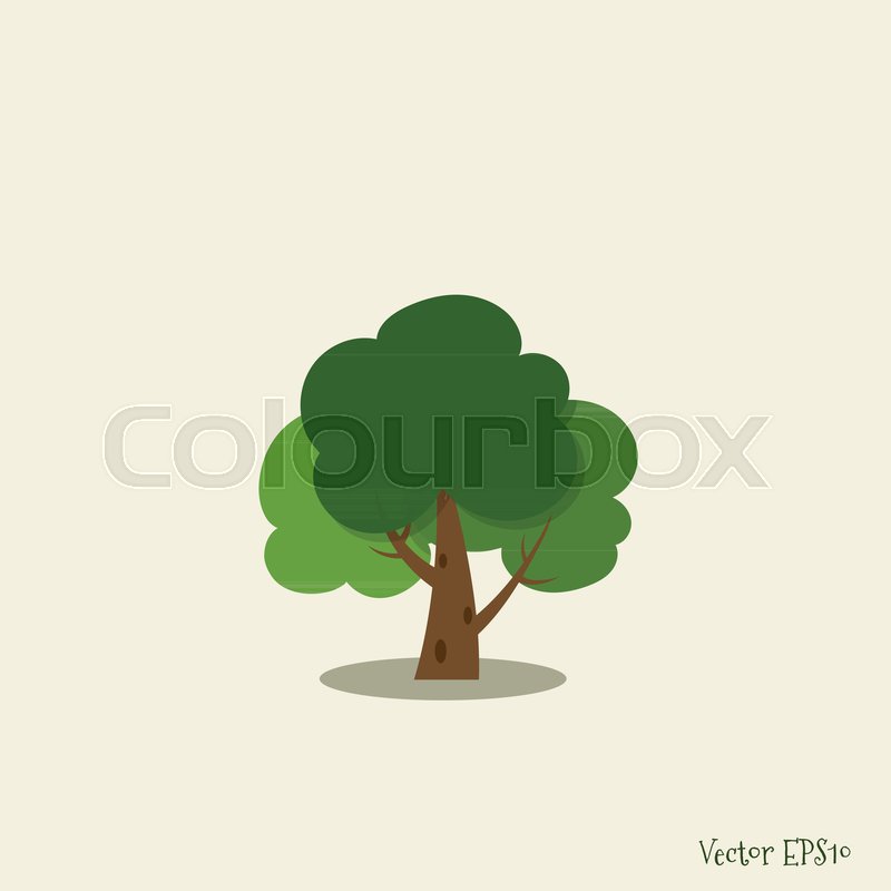 800x800 Abstract Stylized Tree Vector Stock Vector Colourbox