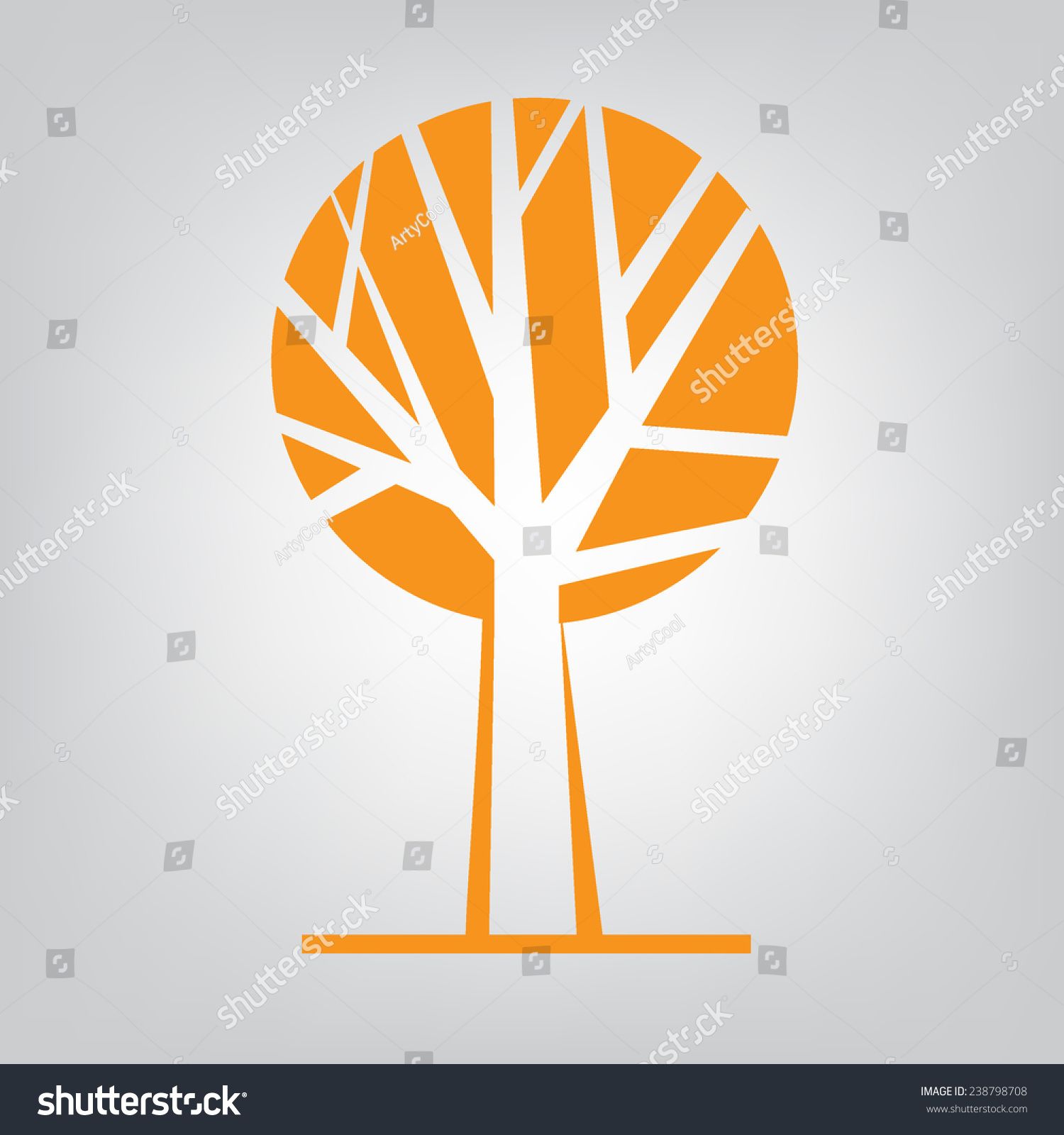 1500x1600 Tree Icon Concept Of A Stylized Tree With Leaves Green Tree