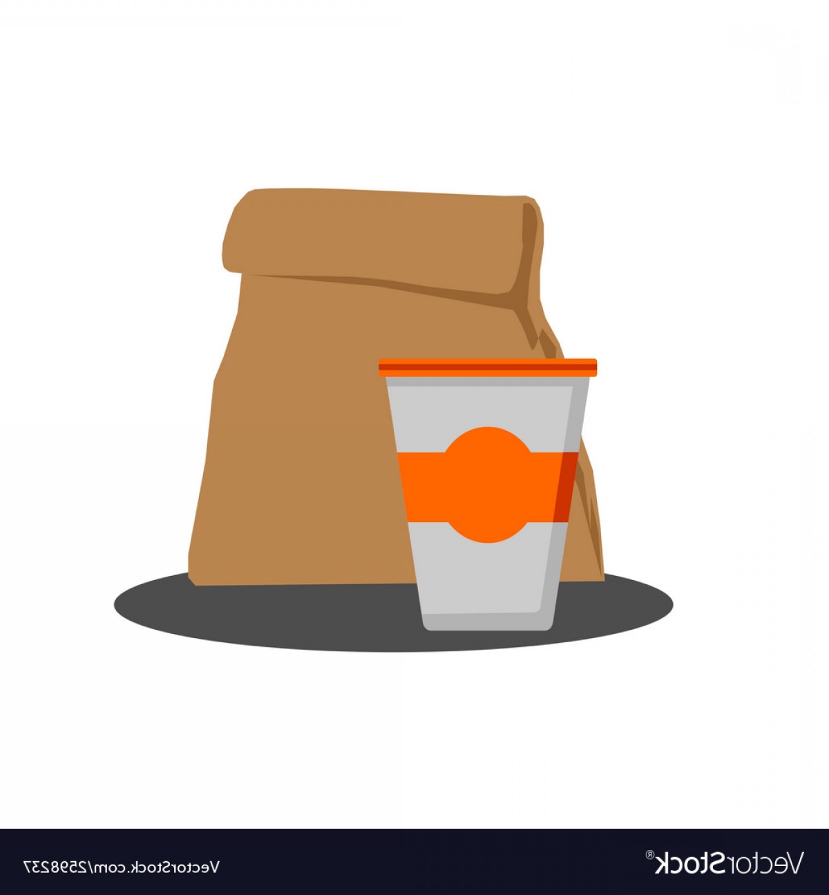 Paper Bag With Food And Styrofoam Cup Vector Soidergi 1200x1296 Paper Bag With Food And Styrofoam Cup Vector Soidergi