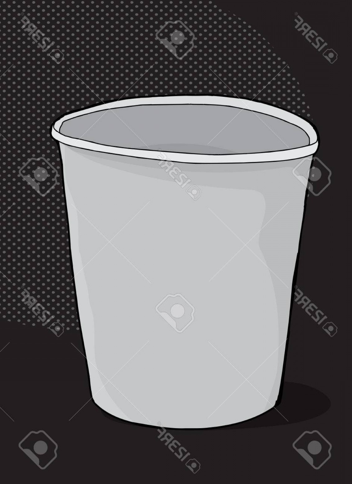 Photostock Vector One Cartoon Styrofoam Cup Over Dark Background 1134x1560 Photostock Vector One Cartoon Styrofoam Cup Over Dark Background