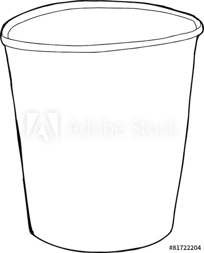 Cartoon Outline Of Styrofoam Cup Over White 403x500 Cartoon Outline Of Styrofoam Cup Over White