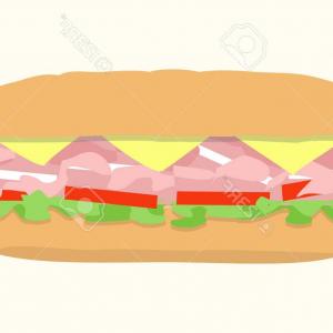 300x300 Photomighty Sub Sandwich Hoagie With Mozarella Sticks French Fries