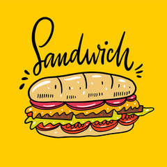 240x240 Sub Sandwich Vector Stock Photos And Royalty Free Images, Vectors