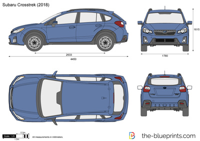 400x283 Subaru Crosstrek Vector Drawing