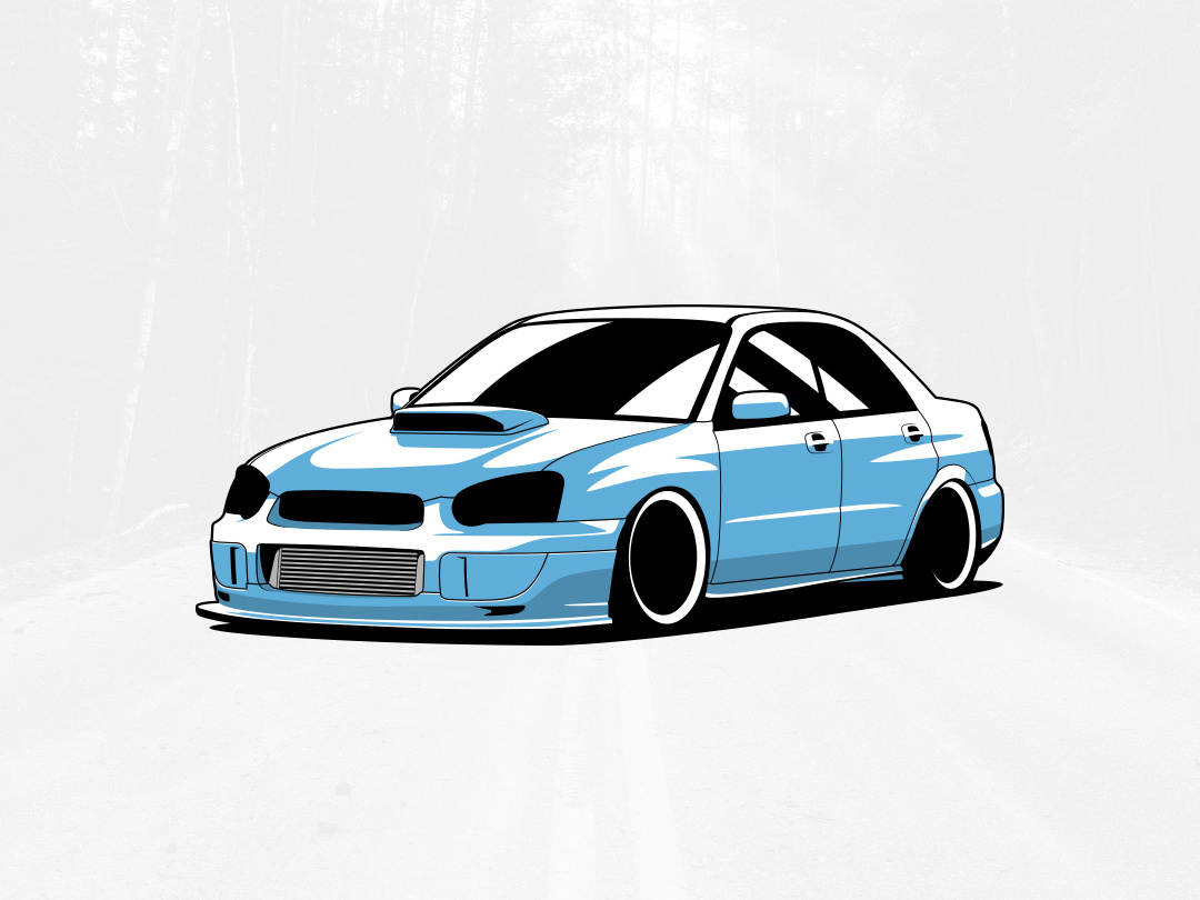 1080x810 Subaru Impreza Illustration