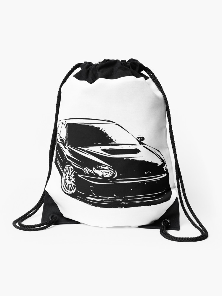 750x1000 Subaru Impreza Wrx Sti Vector Image Drawstring Bag