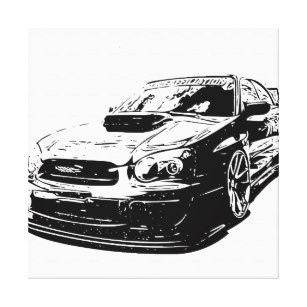 307x307 Subaru Impreza Wrx Sti Art Wall Zazzle