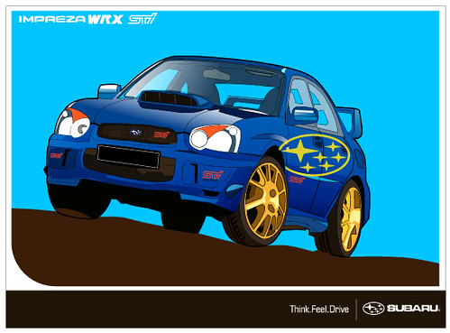 499x369 Subaru Impreza Wrx Vector Quickie Vector Illustration