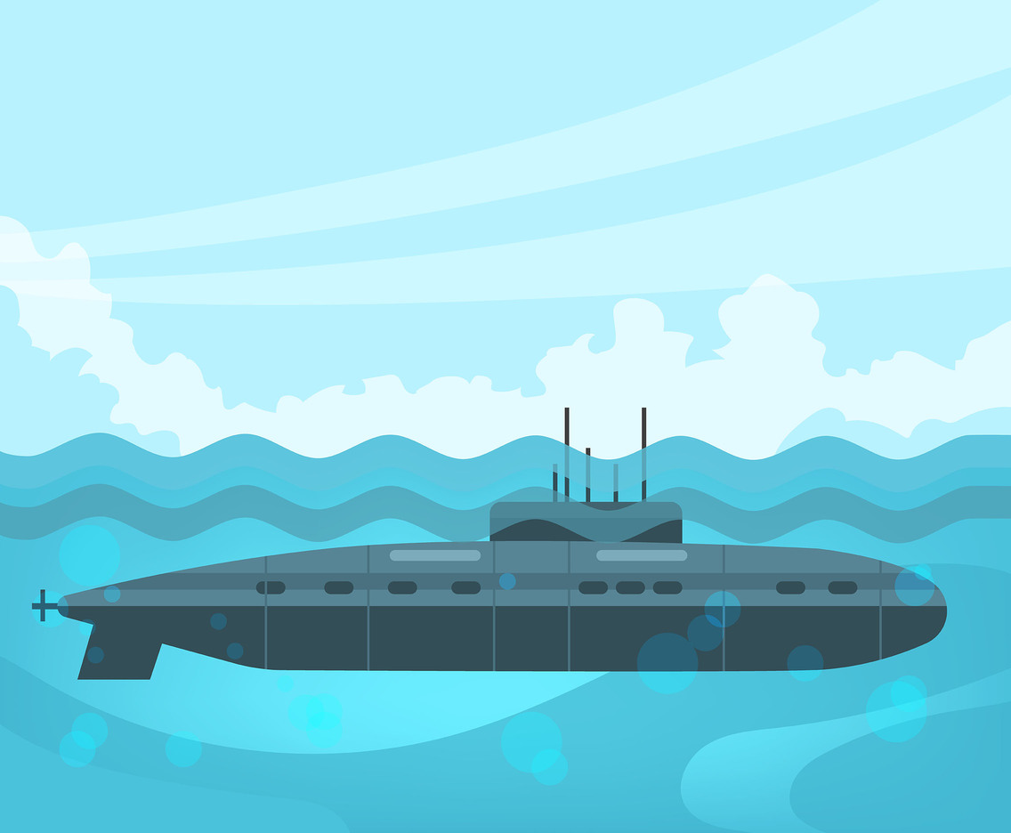 1136x936 Black Submarines Vector Vector Art Graphics
