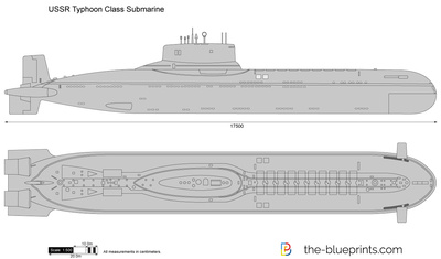 400x235 Ussr Typhoon Class Submarine Vector Drawing
