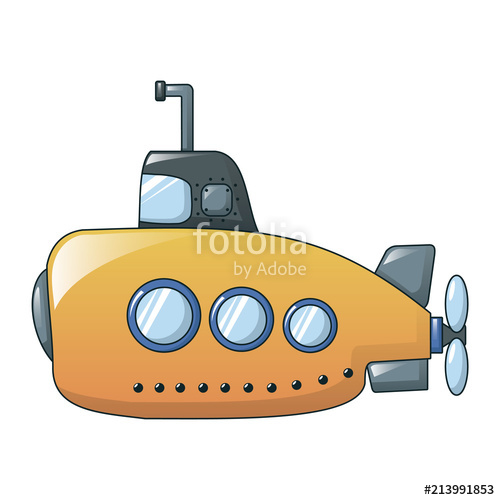 500x500 Yellow Submarine Icon Cartoon Of Yellow Submarine Vector Icon