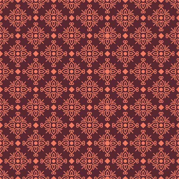 580x580 Subtle Geometric Linear Ornament Seamless Pattern, Vector Illustration