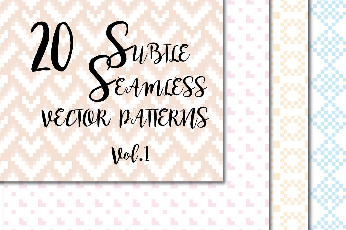 1158x772 Subtle Seamless Vector Patterns