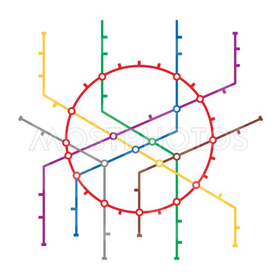 563x563 Metro Map Vector Subway Ma
