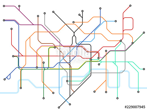 500x375 London Underground Map Subway Public Transportation Scheme Uk