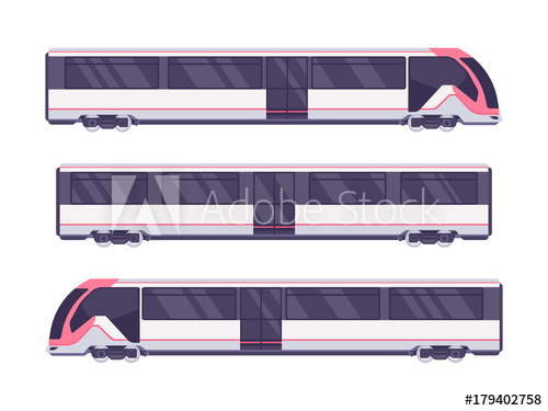 500x375 Passenger Express Train Subway Transport Underground Train Metro