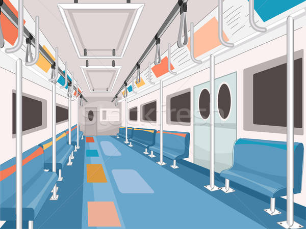 600x450 Subway Train Vector Illustration Lenm