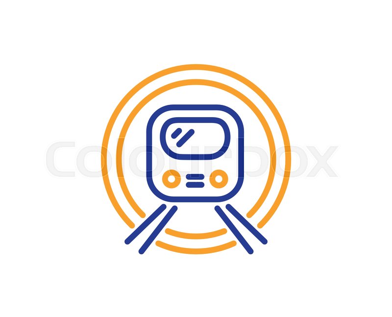 800x647 Metro Subway Transport Line Icon Stock Vector Colourbox