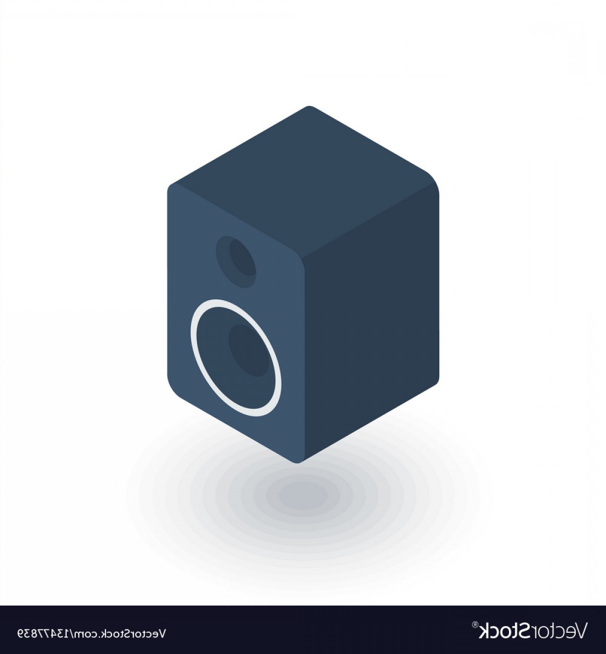 1200x1296 Subwoofer Speaker Isometric Flat Icon D Vector Catchsplace