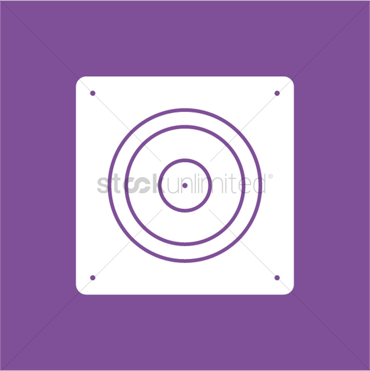 1298x1300 Subwoofer Vector Image