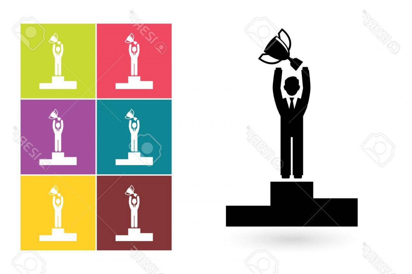 Photostock Vector Success Vector Icon Or Win Symbol Businessman 1560x1039 Photostock Vector Success Vector Icon Or Win Symbol Businessman